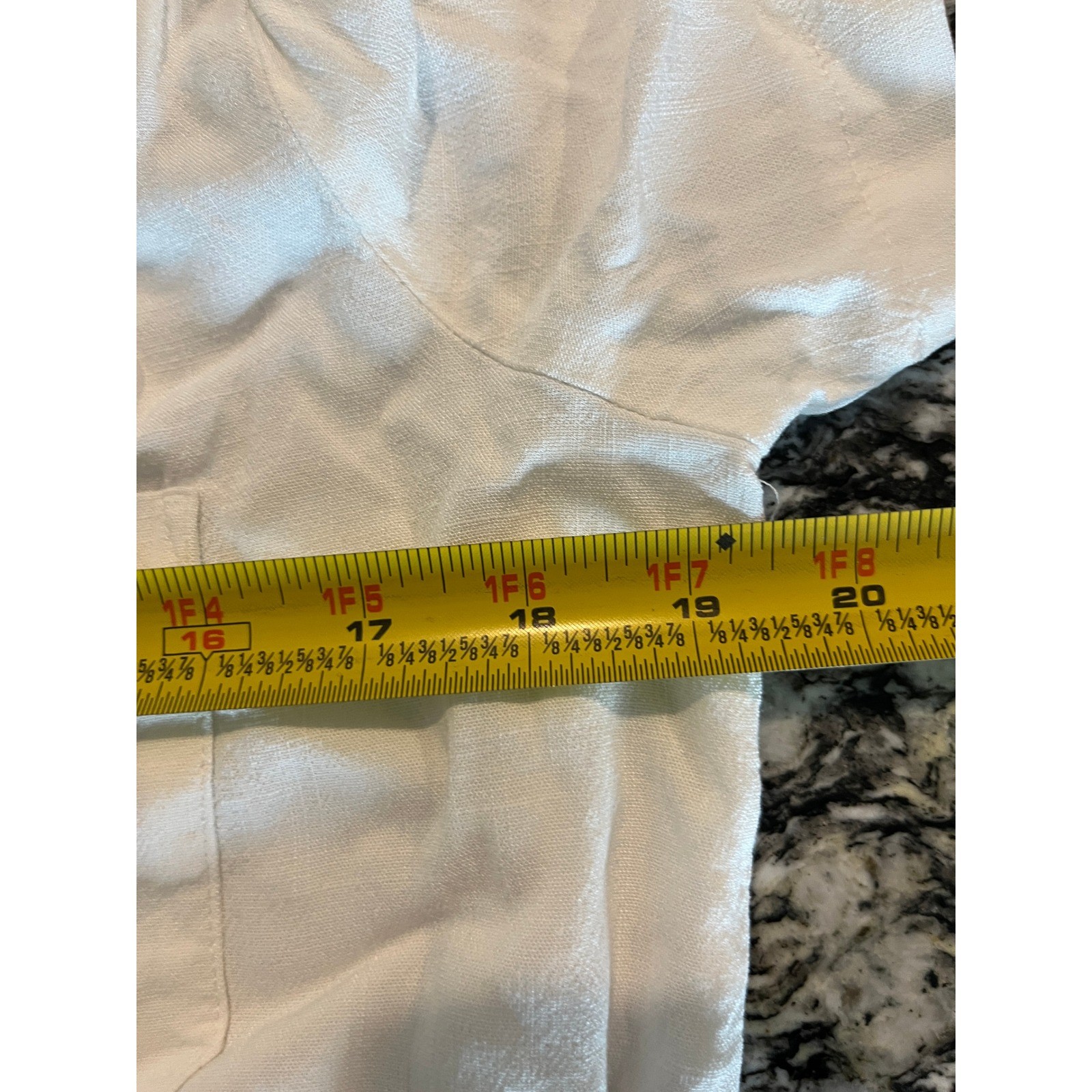 Moa Moa White Short Sleeve Button Down Tie Front Crop Top Shirt Womens Medium