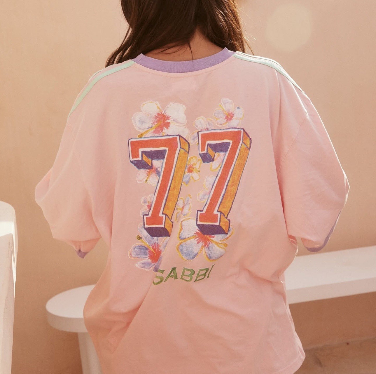 SABBI The Very Oversized Flamingo Racing Tee – Size S BNWT