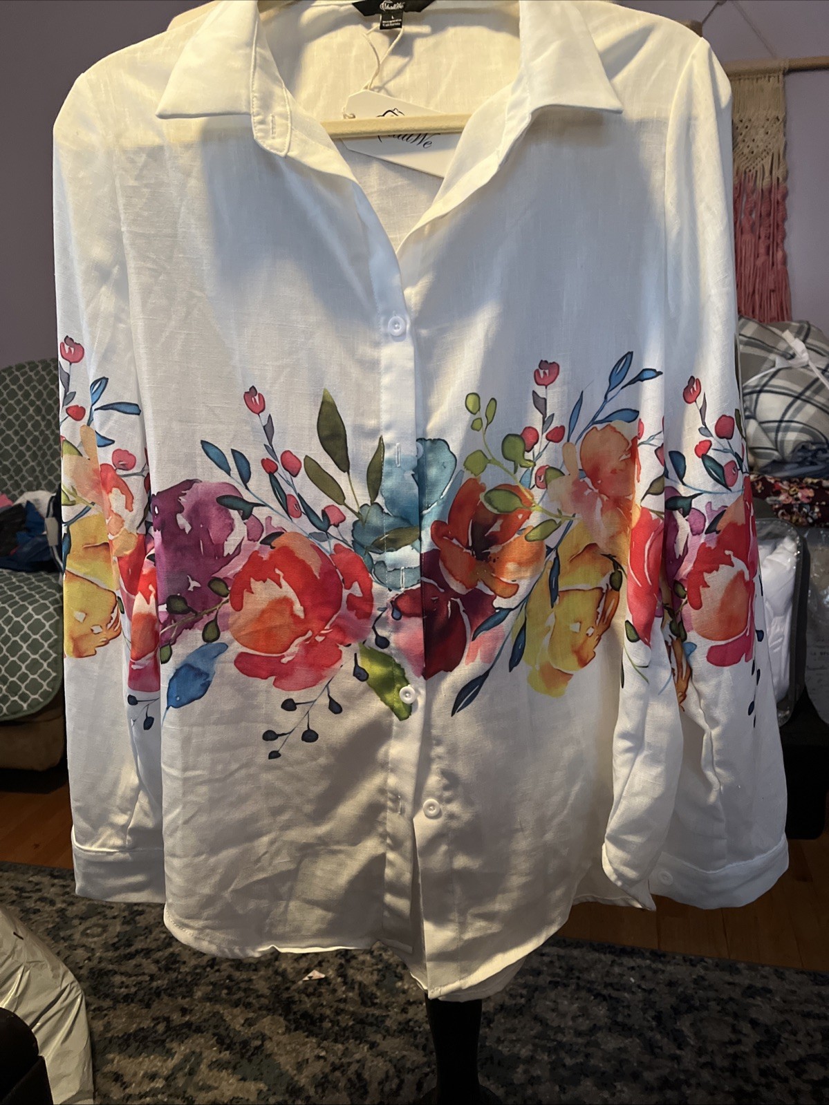 Boutique Brand LS Blouse Size large