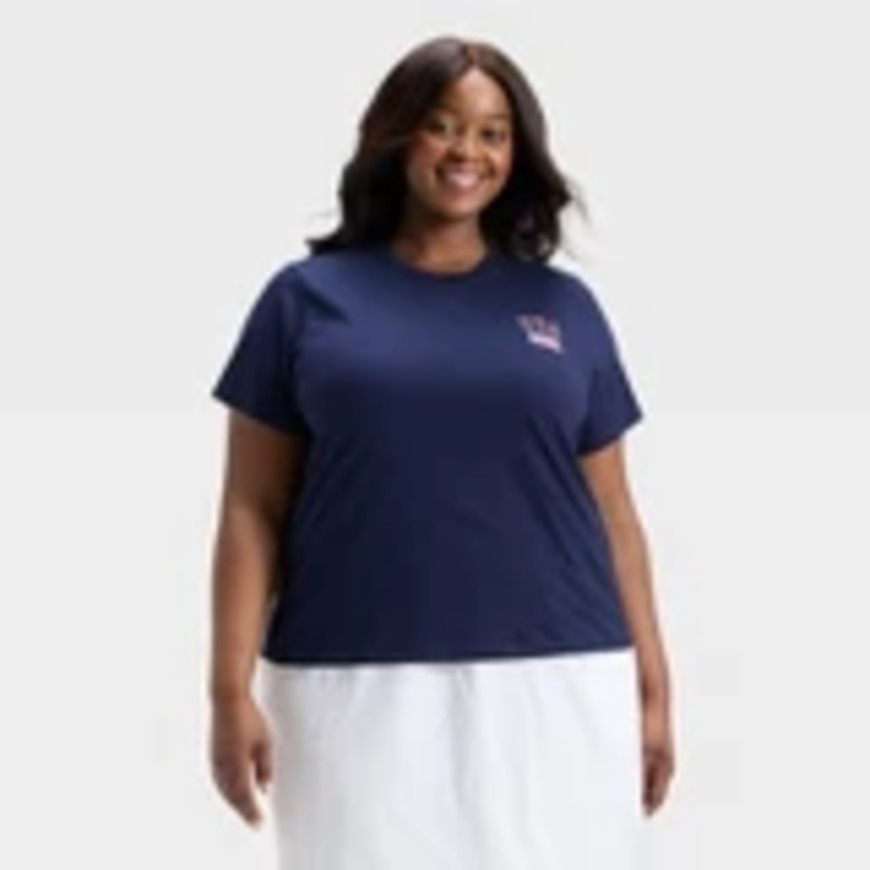 Universal Threads Navy Blue USA Short Sleeve Graphic T Shirt Sz XXL Patriotic