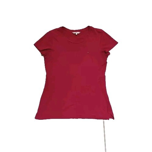 TOMMY HILFIGER Womens T-Shirt Ladies Round Neck Polo Size Medium