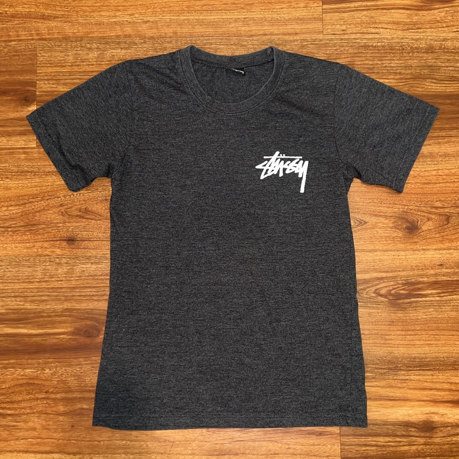 Stussy Women’s Worldwide NY LA Tokyo London T-Shirt Medium Gray