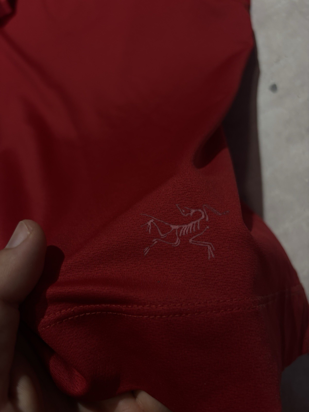 Arcteryx Shirt Womens Size M Red Hiking Outdoors Stretch Logo