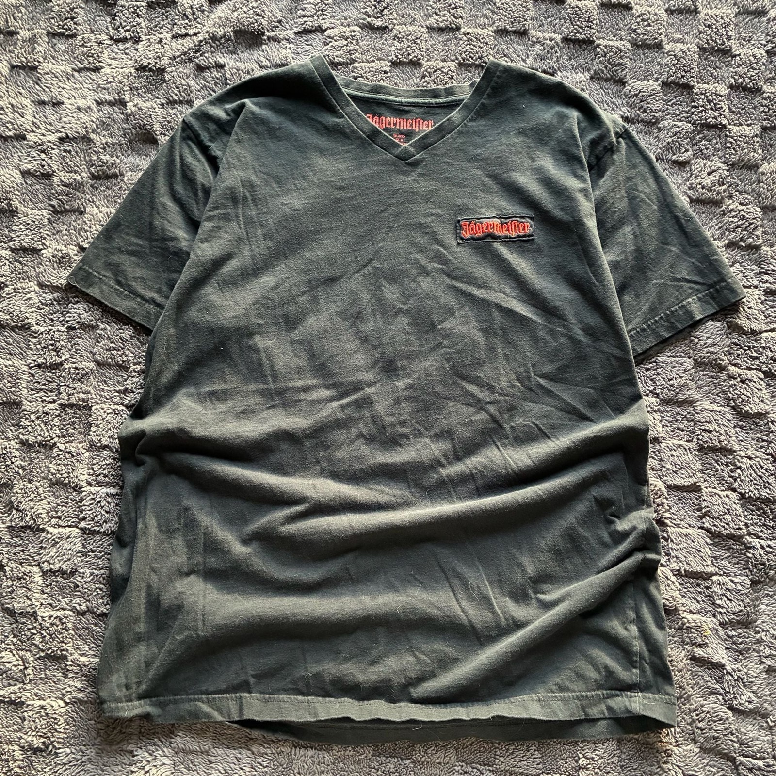 Jägermeister Embroidered V-Neck Tee Black