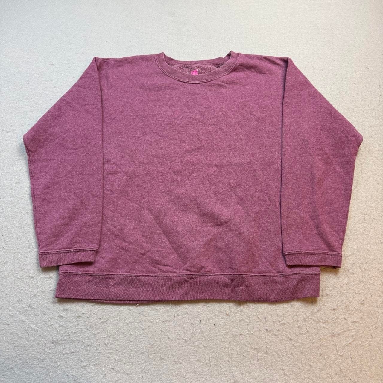 Vintage Hanes Her Way Crewneck Sweatshirt Women’s Medium Heather Mauve Pullover