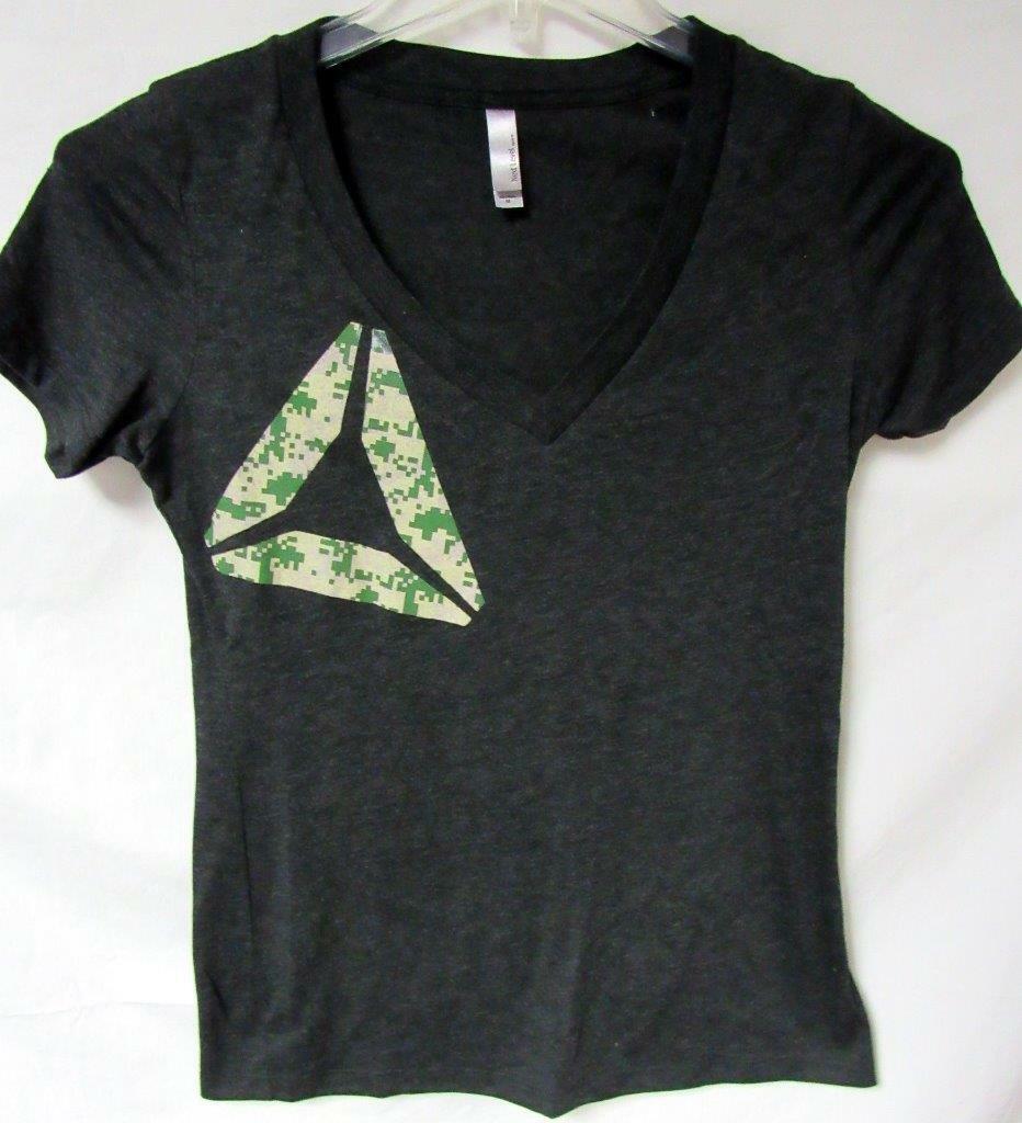 Crossfit Womens Medium Screened CrossFit Camouflage Logo T-shirt C1 1115