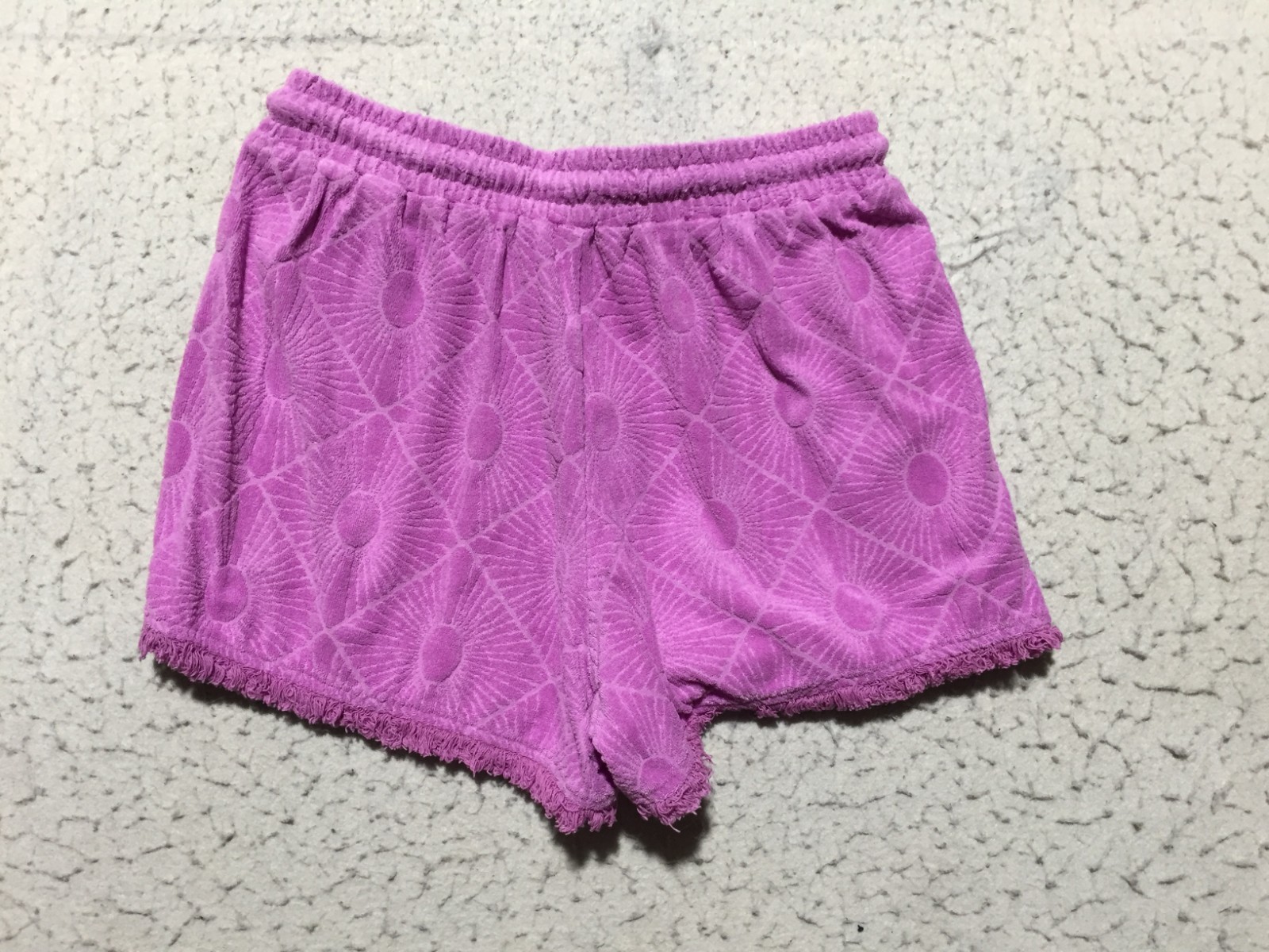 Loft Beach Set Womens S Small Purple Short Sleeve Shirt & Shorts