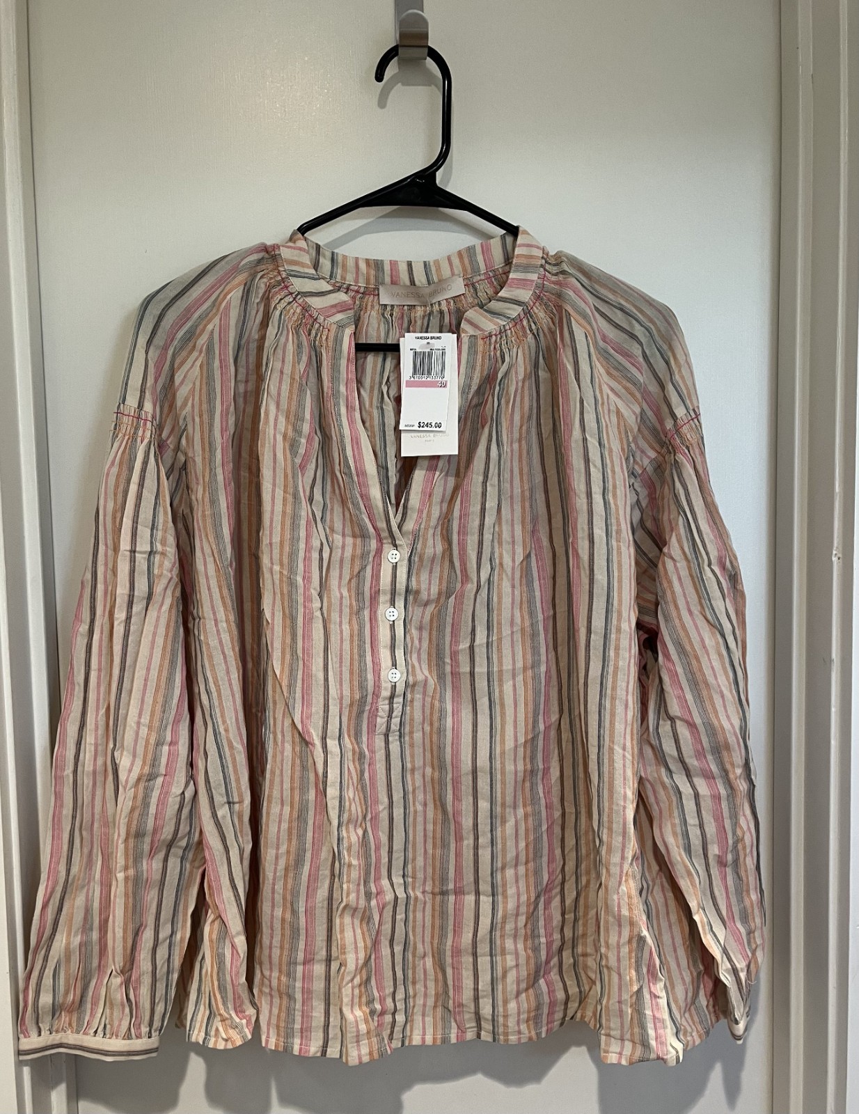 NWT! Vanessa Bruno Size 8 Nipoa Blouse Multicolor ($245)