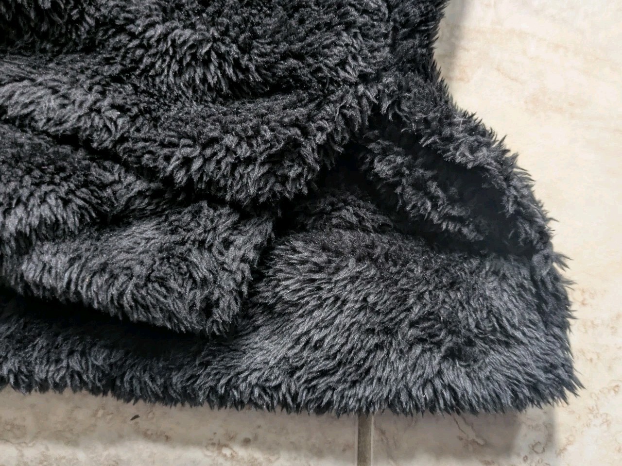 1/2 Zip Pullover Sweater Sz Small Solid Black Fuzzy Soft Oversized Lularoe Nancy