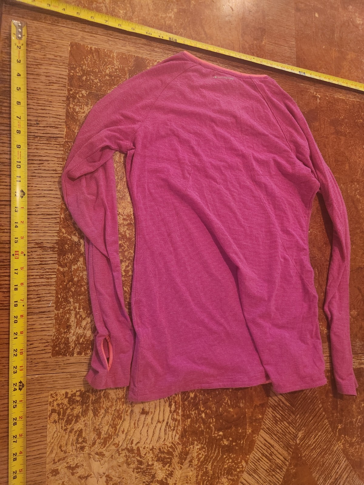 Champion Elite Purple Long Sleeve Top has Stretch size Medium thumb holes #S117