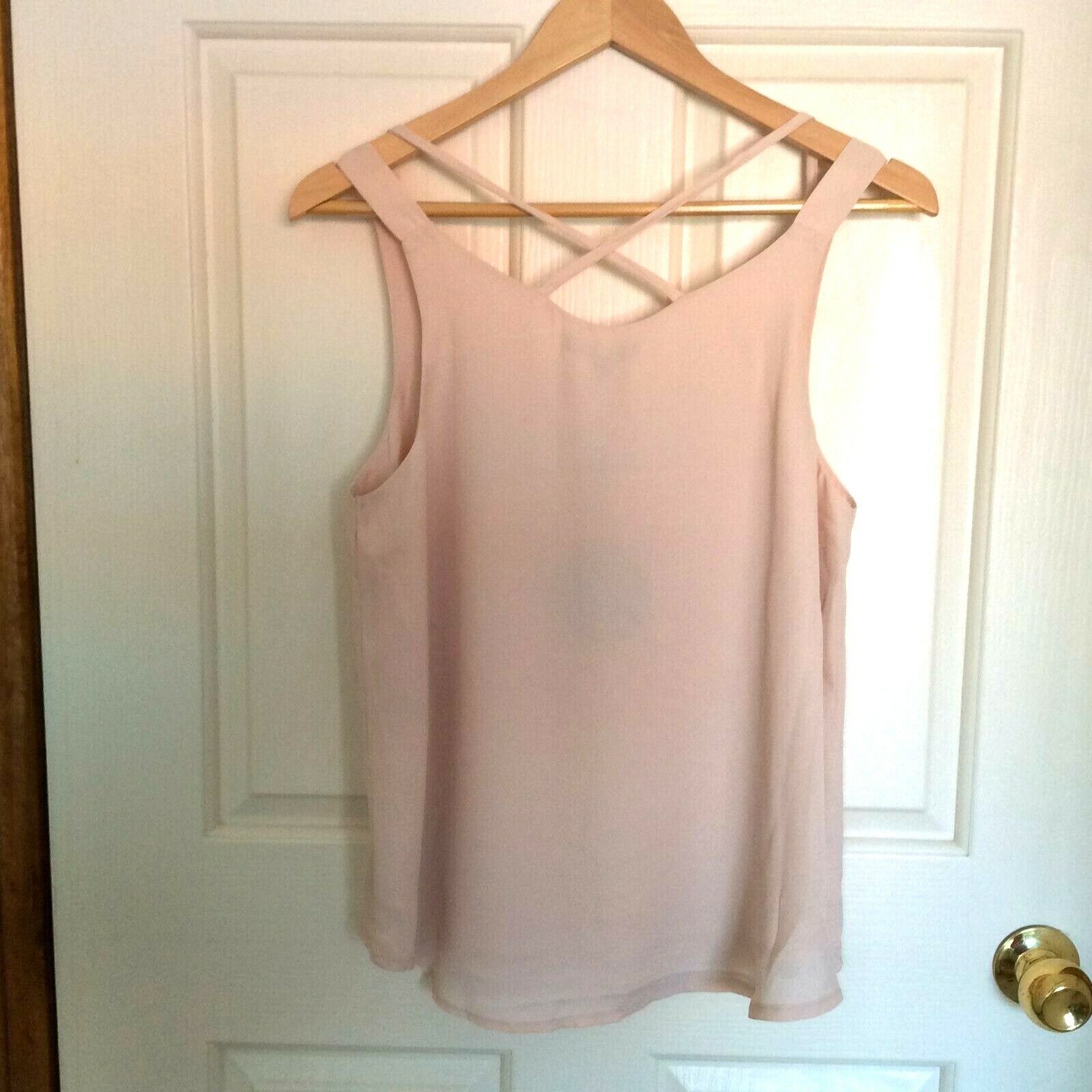 CAROLINE MORGAN WOMEN’S DESIGNER CAMI TOP SIZES 8 & 10 IN PEACH AND BLACK