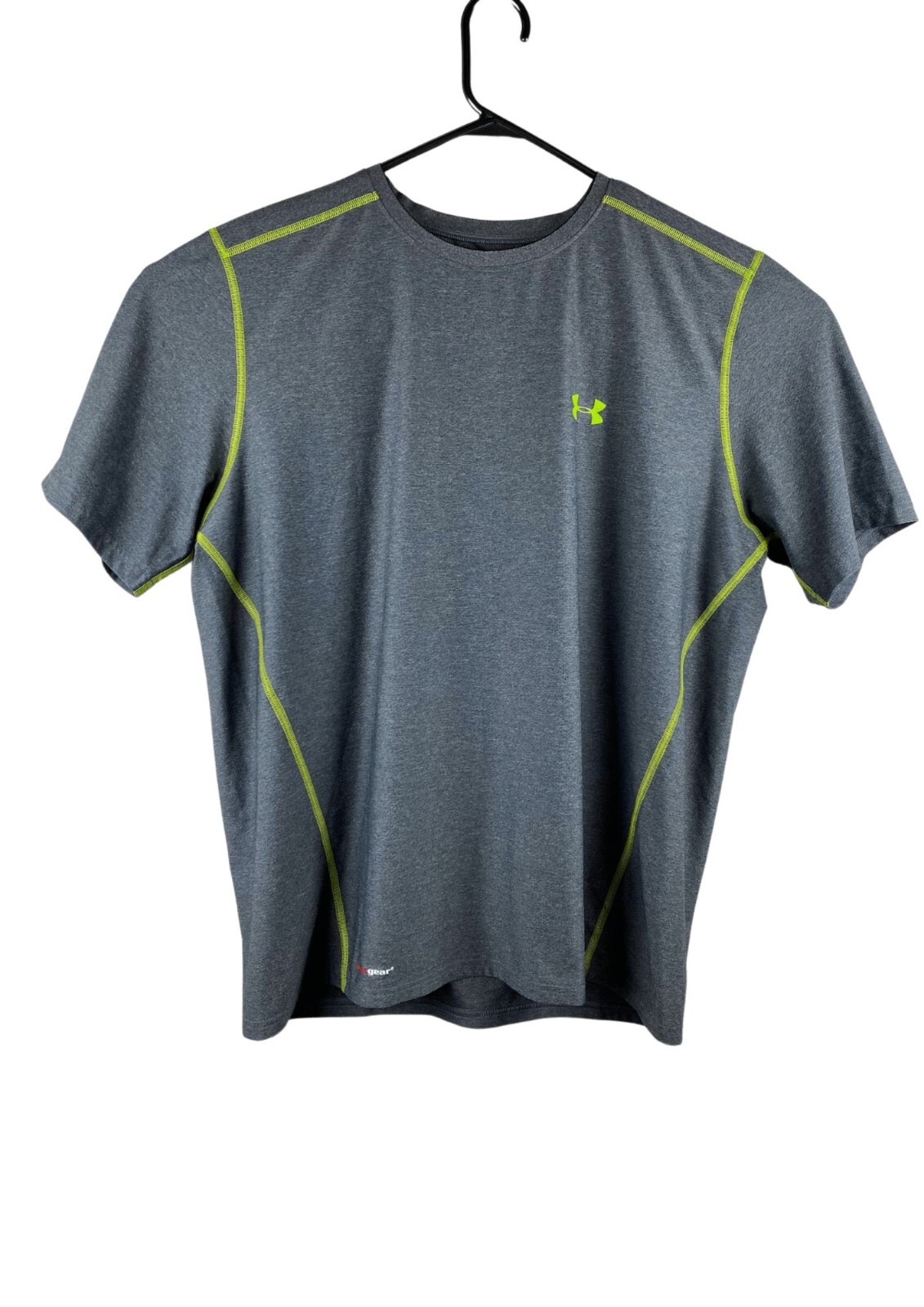 Under Armour Women’s 2XL Fitted Heat Gear Shirt Gray Short Sleeve Activewear