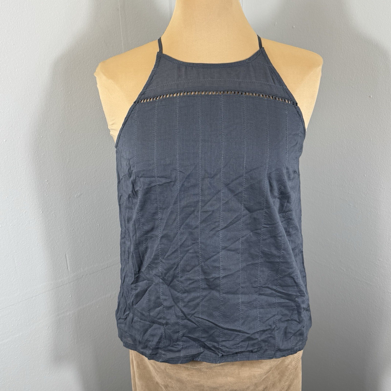 Kuhl Sz S Aurelia High Neck Tank Top Shirt Racerback Organic Cotton Lightweight