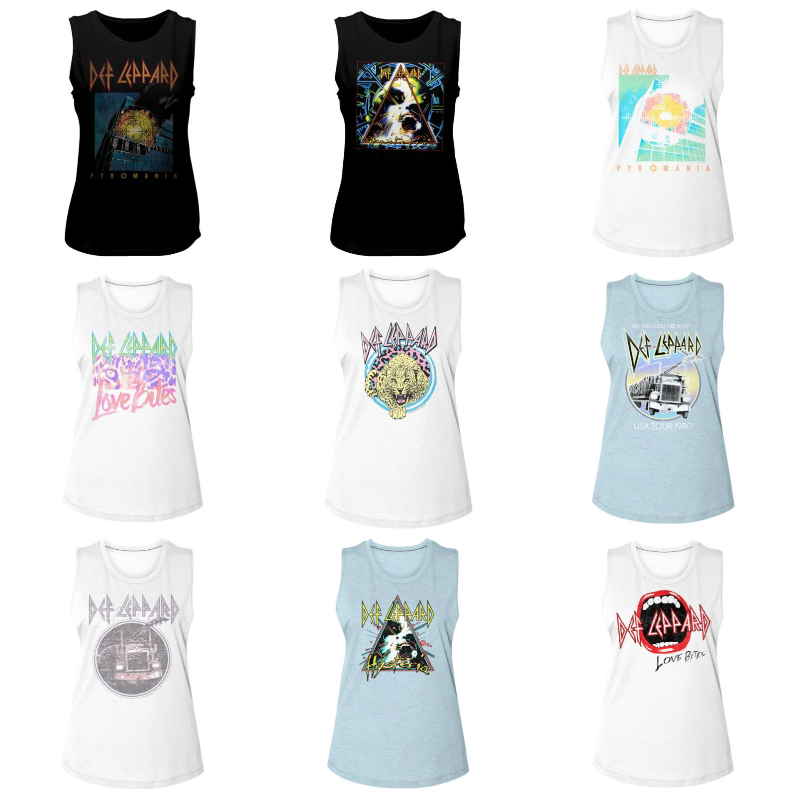 Pre-Sell Def Leppard Music Licensed Ladies Women’s Muscle Tank Top Shirt