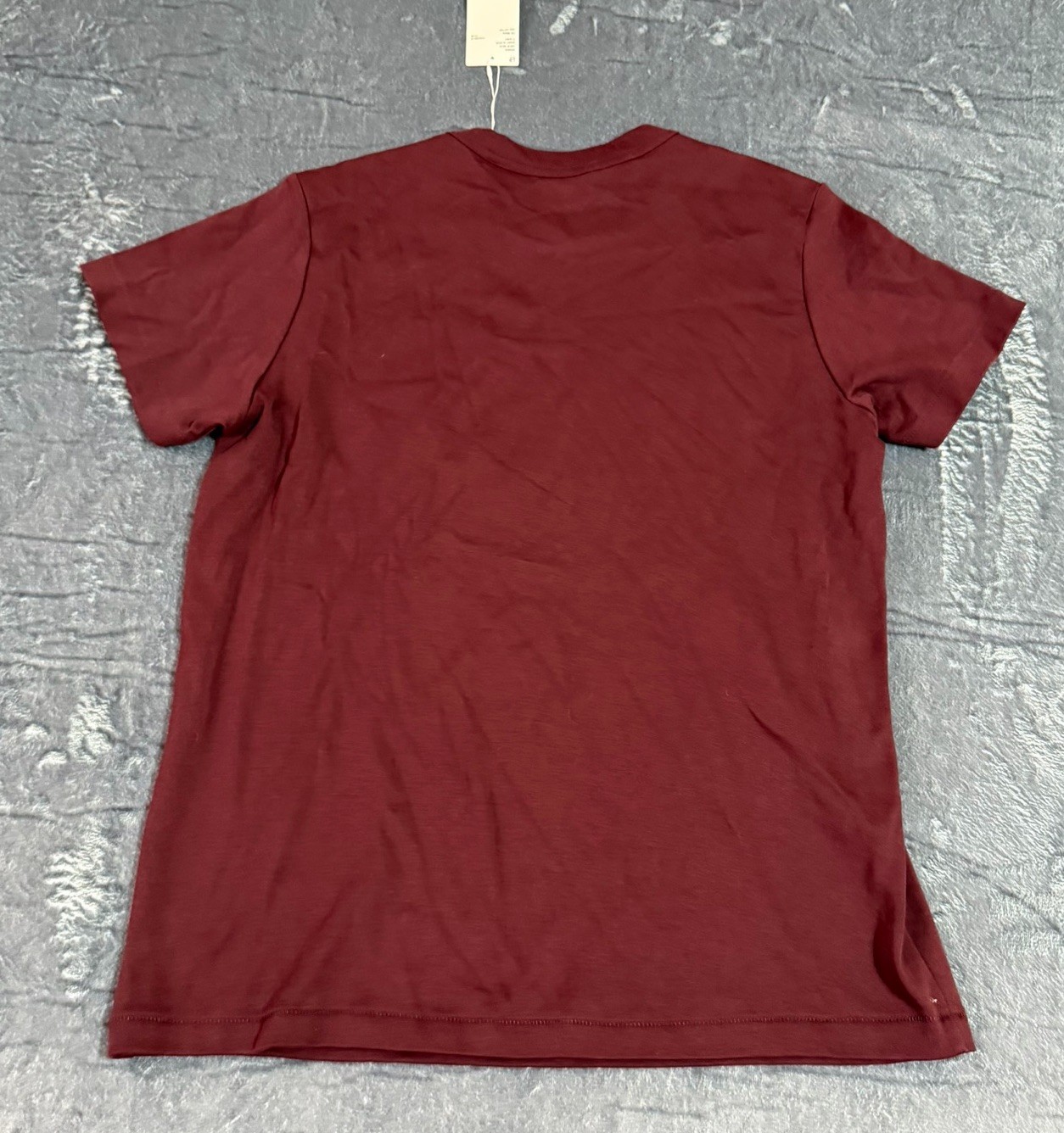 UNIQLO U Crew Neck T-Shirt Burgundy Wine Red Heavyweight Cotton Womens Large NWT