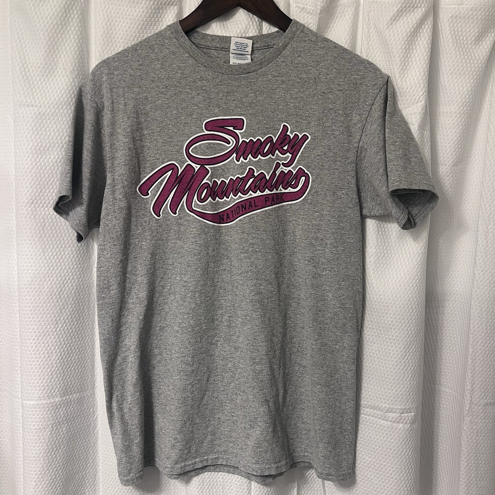 Smoky Mountains Natnl Park Tee Travel Shirt SS Medium Champion Brand EXCELLENT