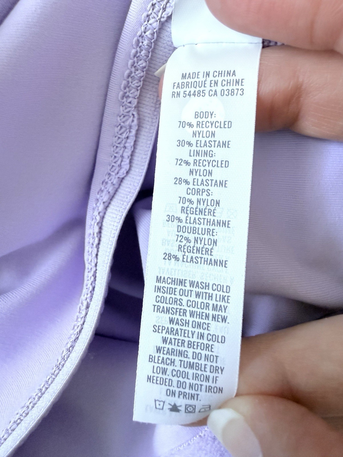 Aerie Sculpted V-neck Crop Top Womens Small Purple Activewear New
