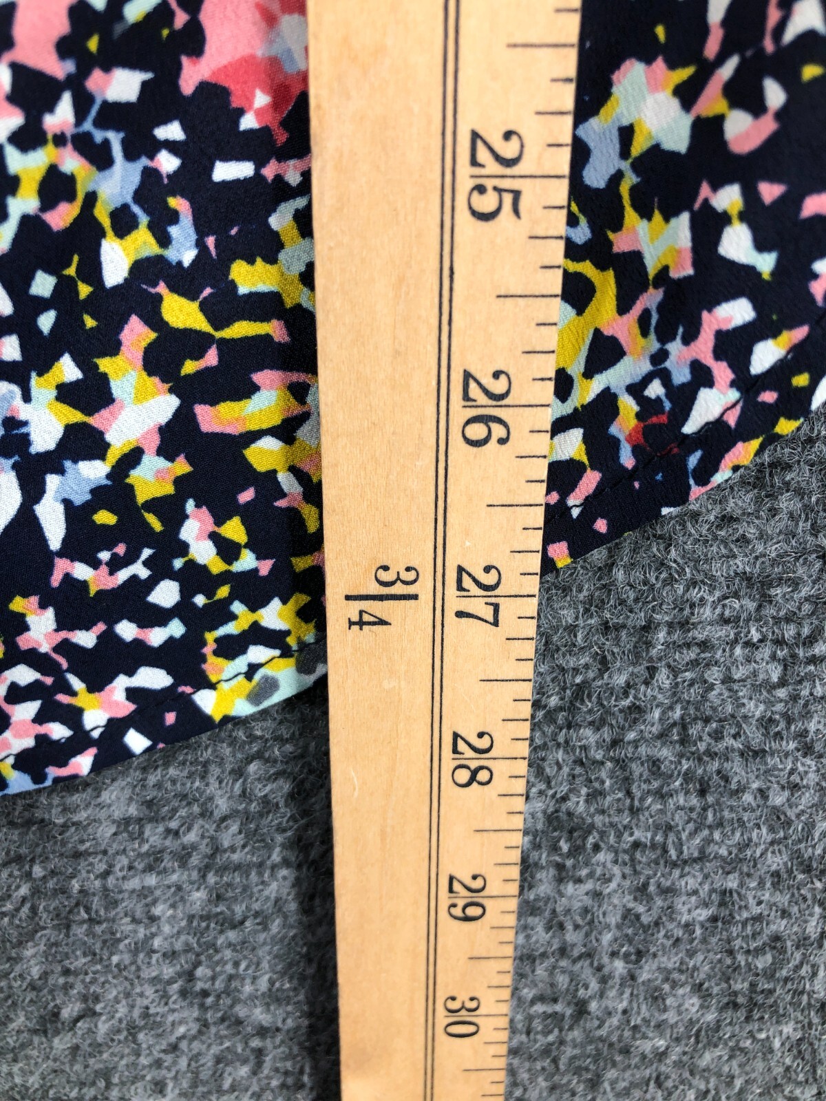 Collective Concepts Blouse Womens Medium Colorful Floral 3/4 Sleeve Boho Peasant