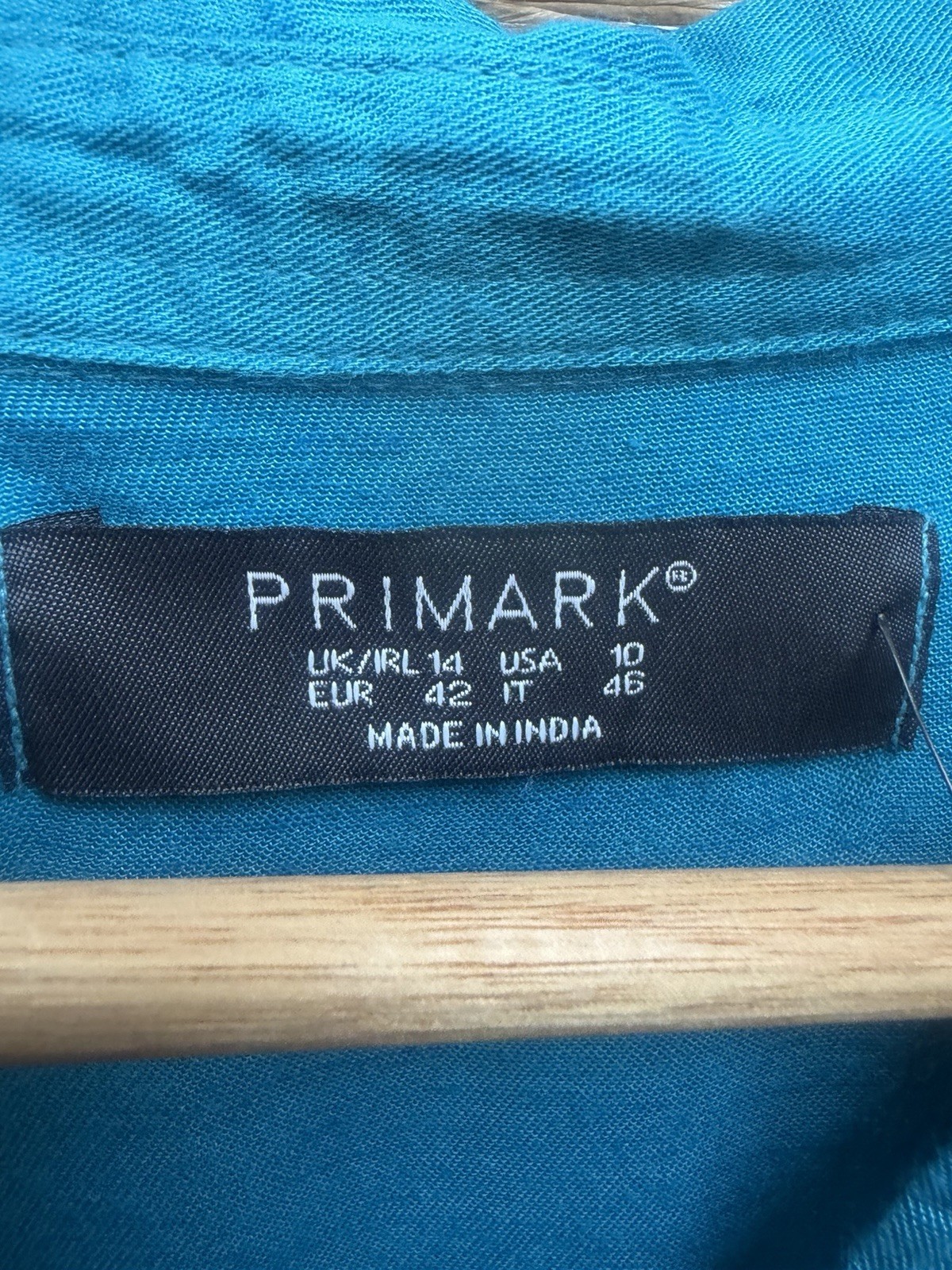 Primark blue oversized utility shirt Size 14
