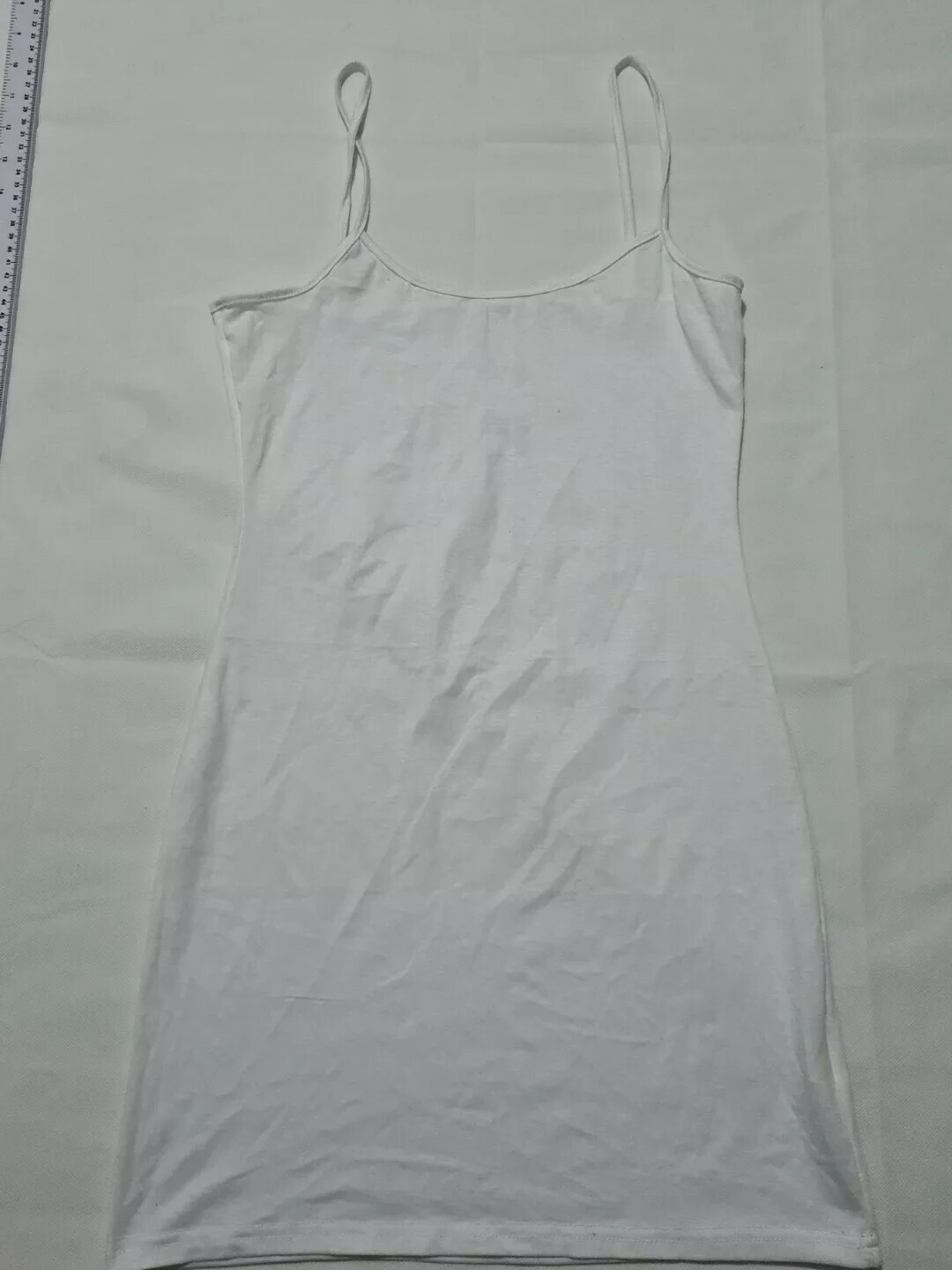 Ladies Long Top Unbranded Size S White N.o 2697