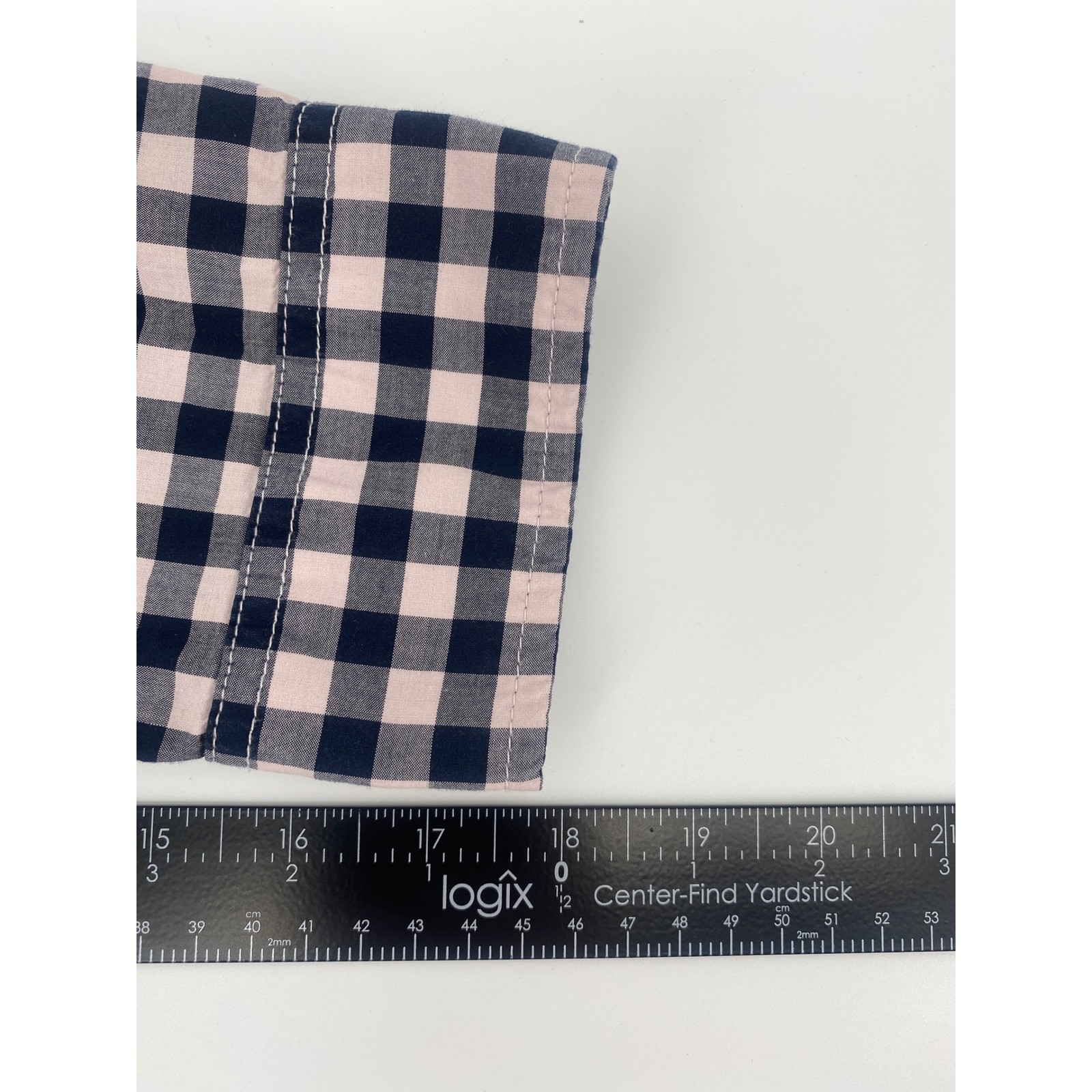 Tommy Hilfiger Quarter Zip Top Womens Large Pink Navy Gingham Check Excellent L