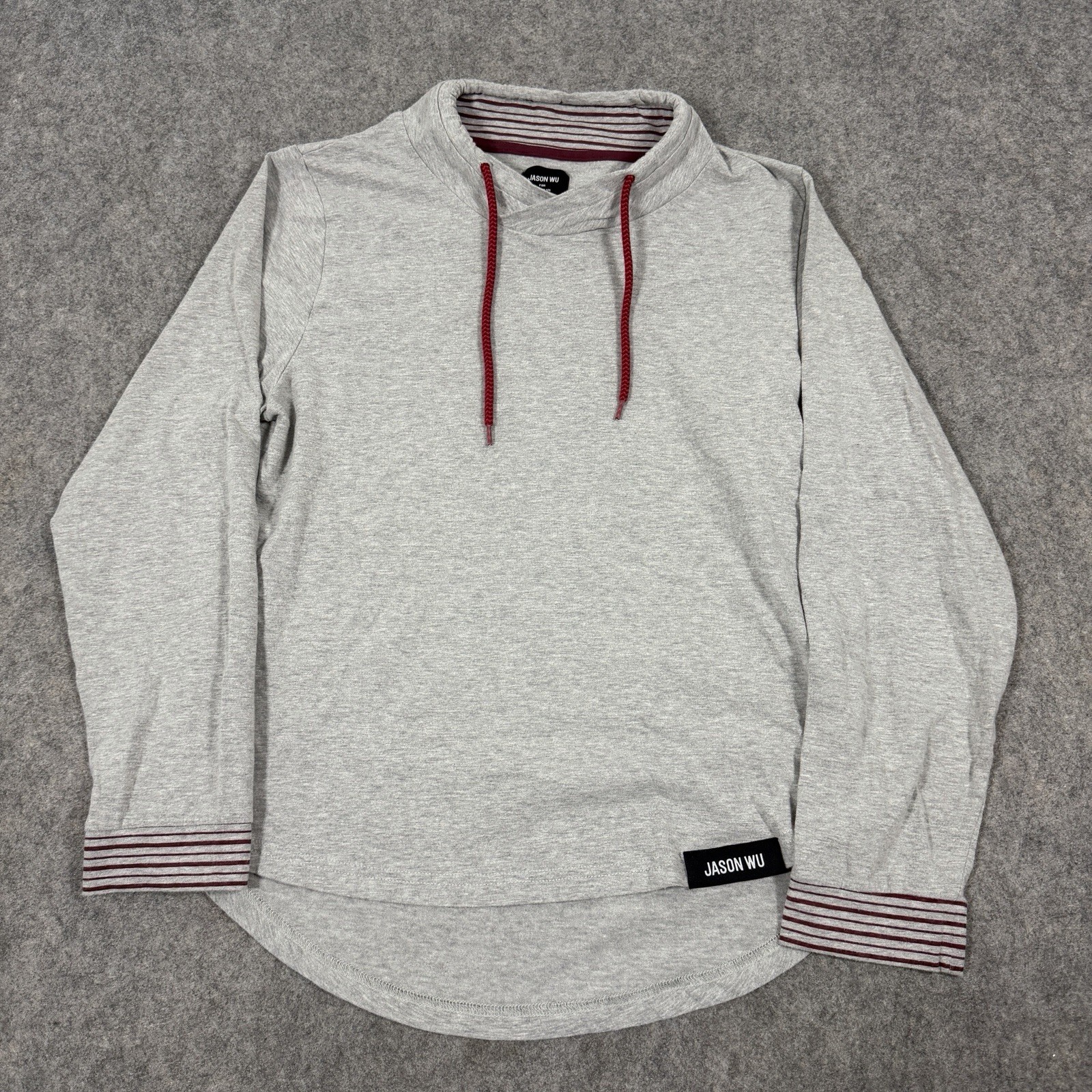 Jason Wu For EvaAir Pullover Mock Neck Sweatshirt Fits Women’s Size Medium Gray