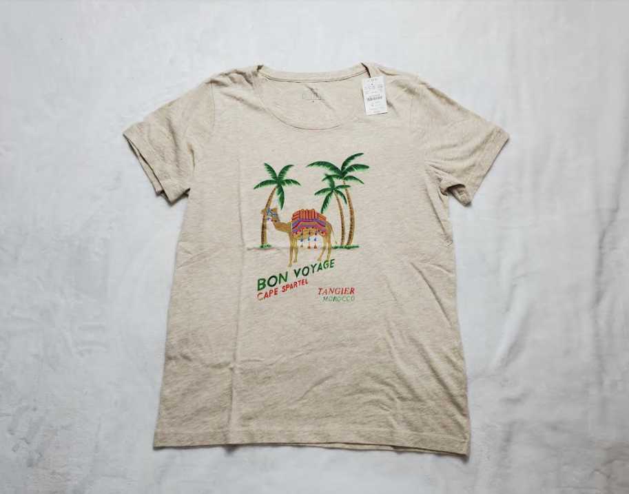 NEW WOMEN’S S M L XL J CREW FACTORY TANGIER MOROCCO BON VOYAGE COLLECTOR T-SHIRT