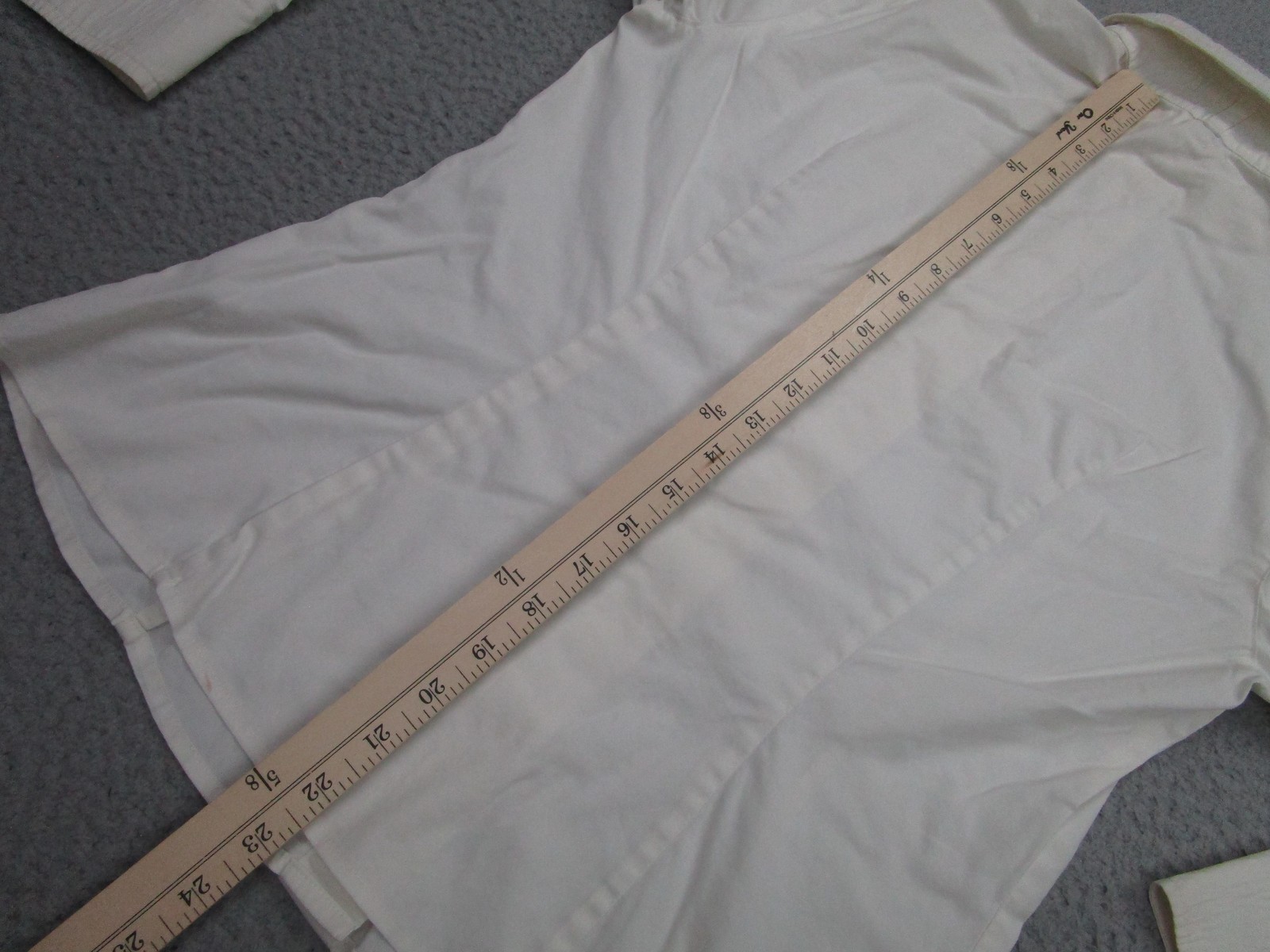 Escada Blouse Womens 36 White Stretch Button Front Rhinestone Cuffs Slim Fit
