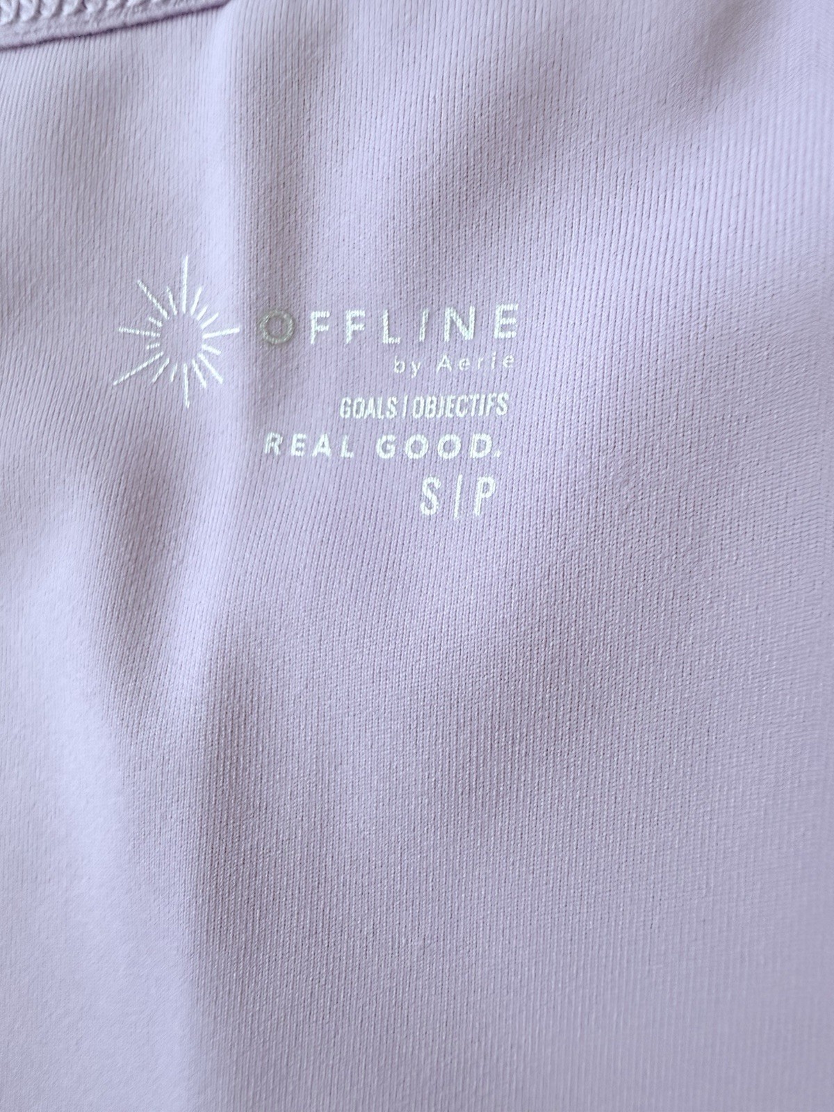 Aerie Sculpted V-neck Crop Top Womens Small Purple Activewear New
