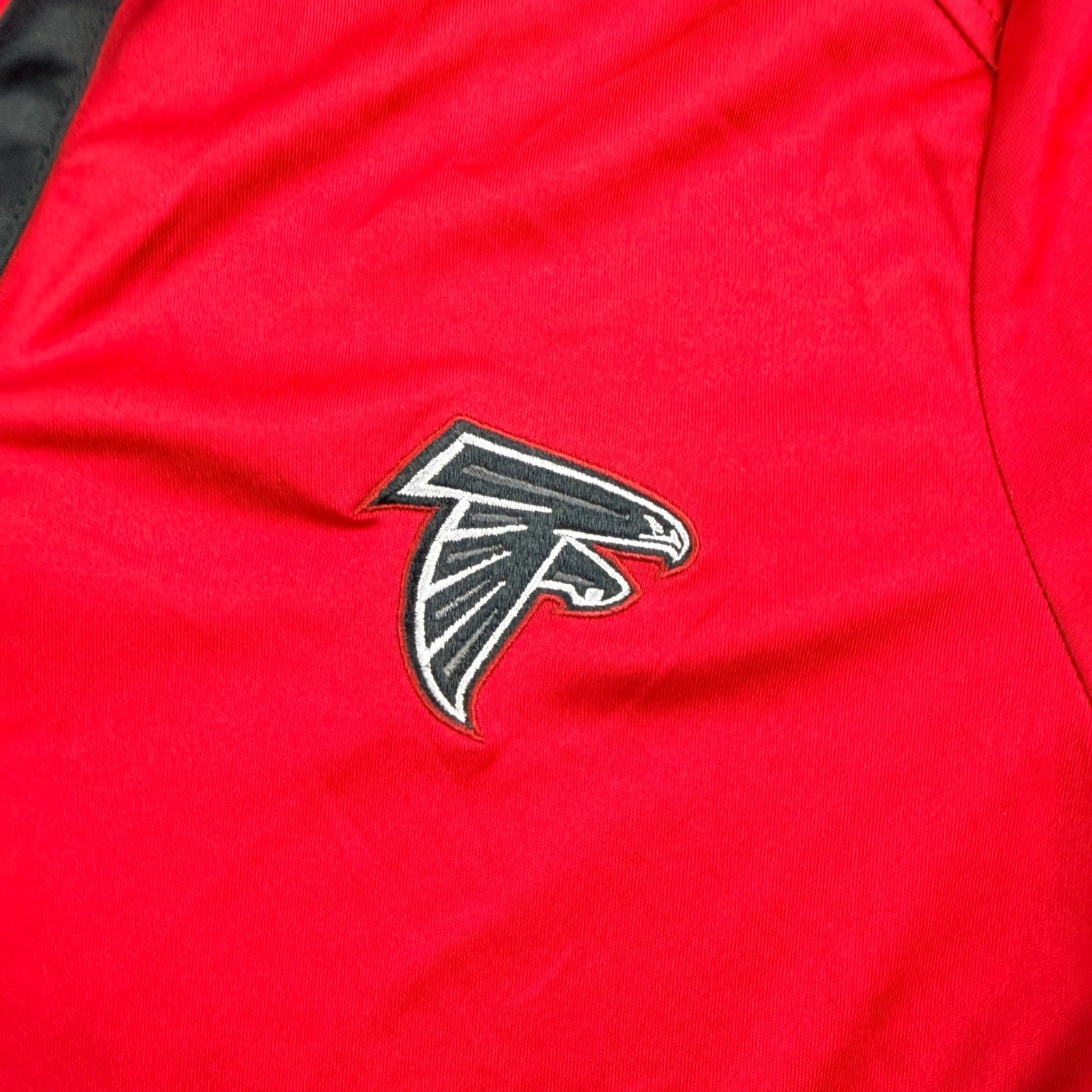 NFL Atlanta Falcons Member Women’s L Large Red V-Neck Polo Shirt 23 Select