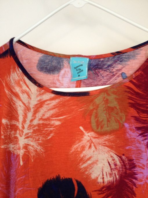H.I.P. Happening in the Present Women’s Orange Black Tank Top Medium Sz M