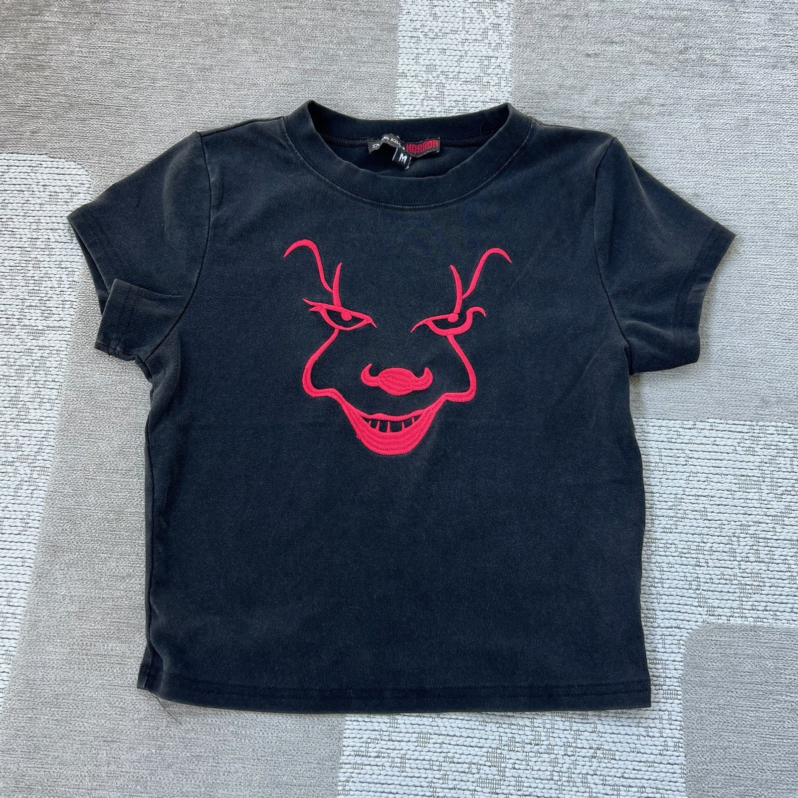 Dolls Kill x Horror Top Women’s M Pennywise Black Grunge Skater Surfer