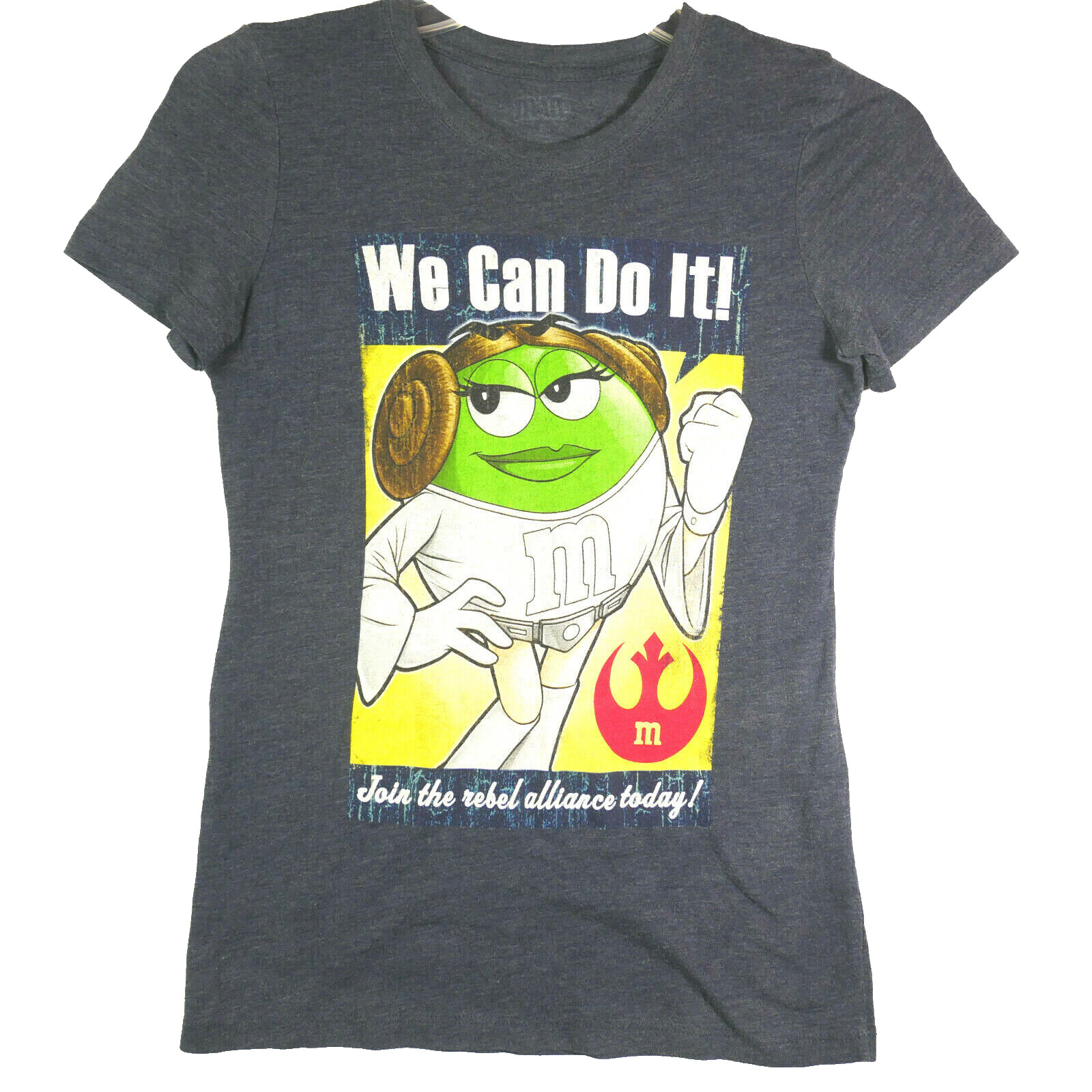 Star Wars M&M Princess Leia Tshirt Women S We Can Do It Join The Rebel Alliance