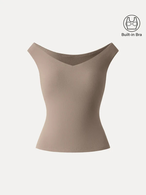OGL Women’s Essential V-neck New Airy Bra Top – No Import Fees