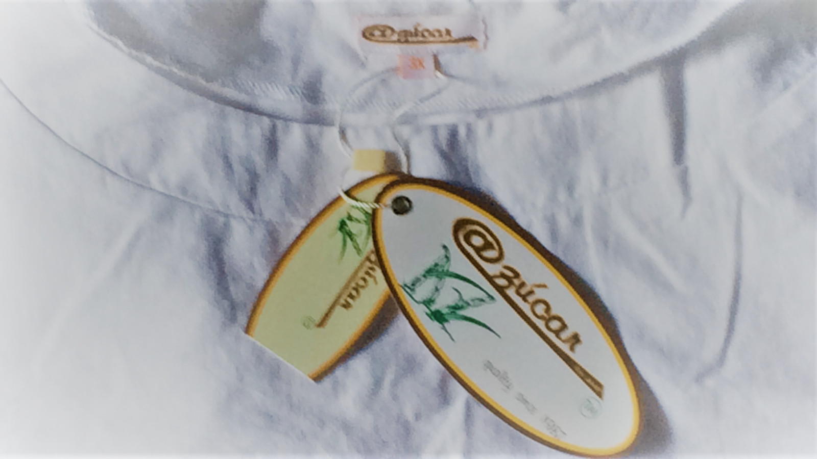 AZUCAR LADIES LINEN / COTTON BLOUSE WHITE SIZE 3X LLB1106-P2 NEW W/TAGS