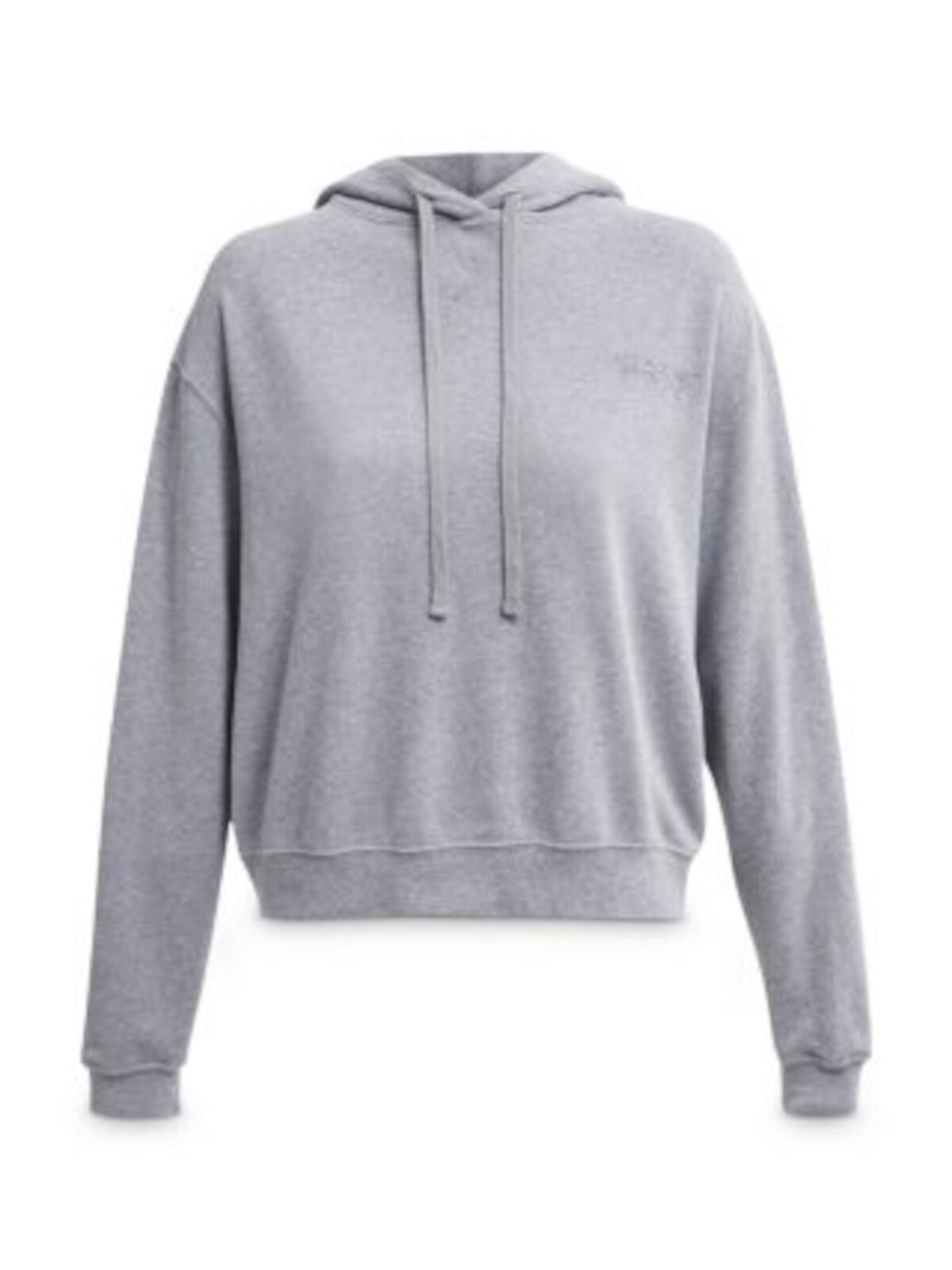 WSLY Womens Gray Tie Heather Long Sleeve Hoodie Top S
