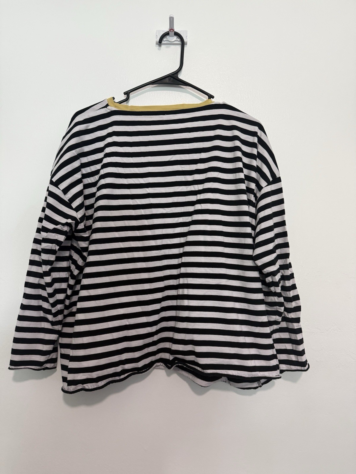 Planet By Lauren G Border Striped Mini Boxy tee Multicolor One Size