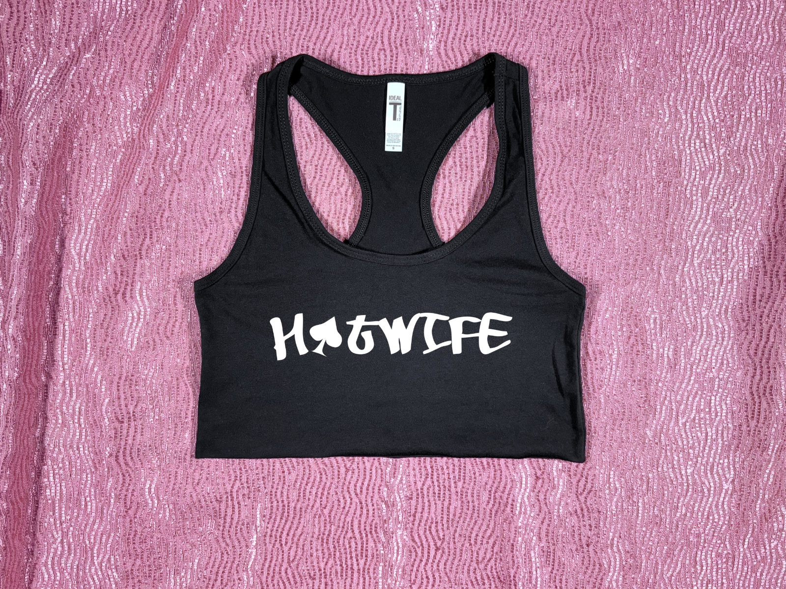 Hotwife Queen of Spades Crop Top Slutty Shirt QOS Clothing Cuckold
