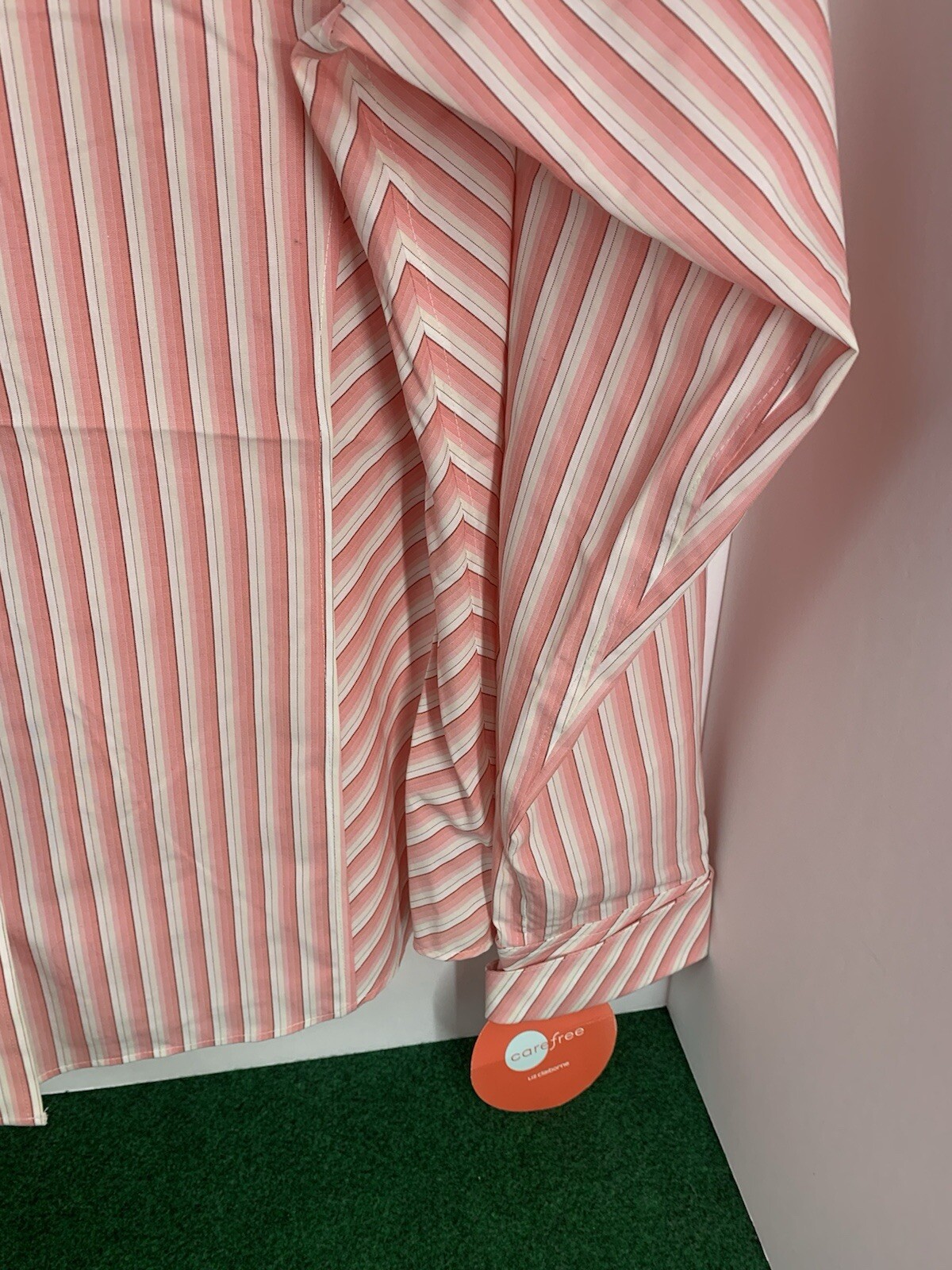 Women’s Liz Clairborne Striped Button-Up Easy Care Non-Iron Dress Shirt- Size 14