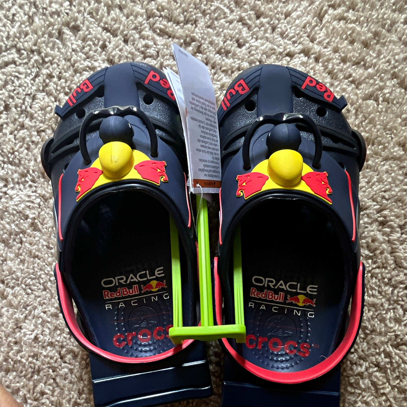 Crocs Oracle Red Bull Racing Clogs Blue/Red/Yellow Slip-On US 6 EU 36-37, women’