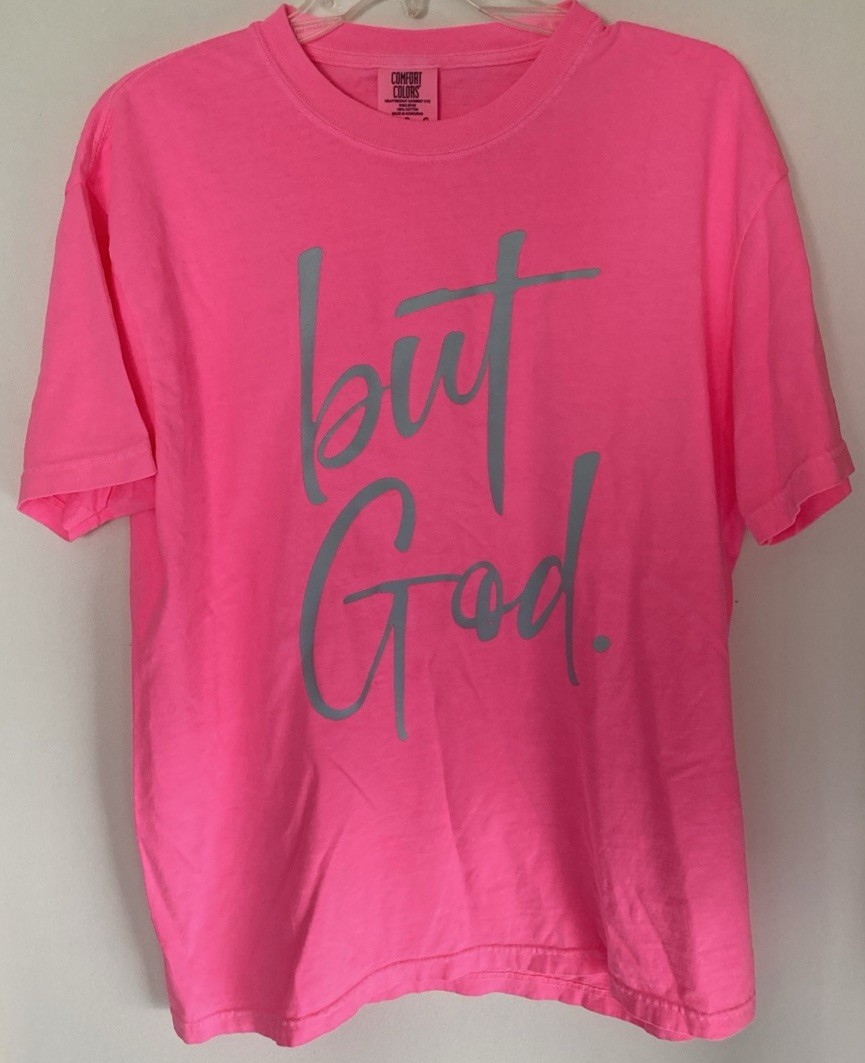 Faith-inspired “But God” graphic t-shirt- LGG