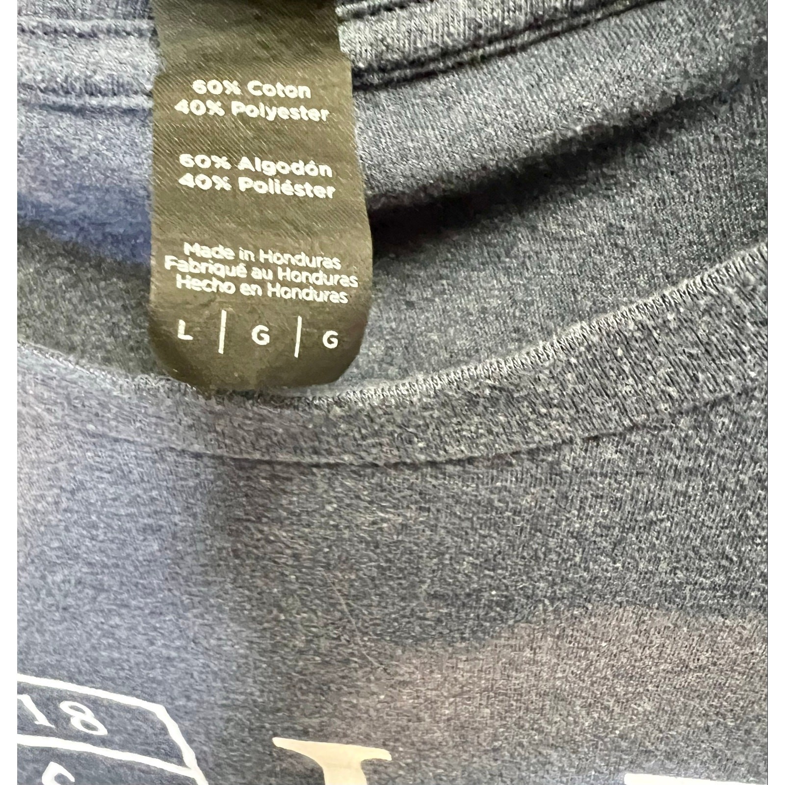 Lee University T-shirt. Gray size Large