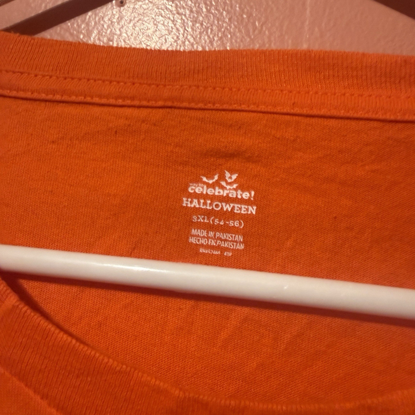 Way to Celebrate Womens TShirt 3XL 54-56 Triple Extra Large Orange Pumpkin