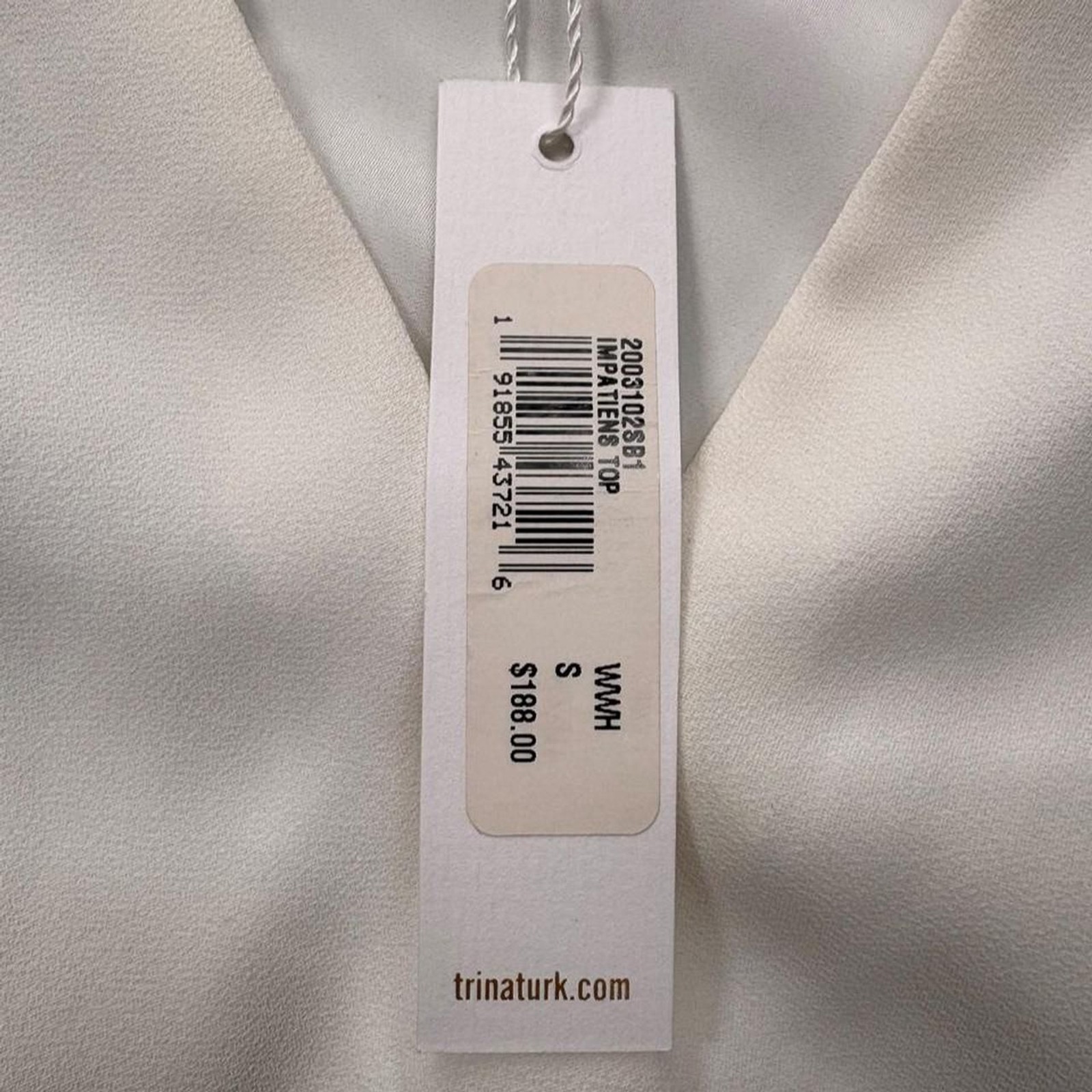 Trina-turk Women’s Cream and White Blouse