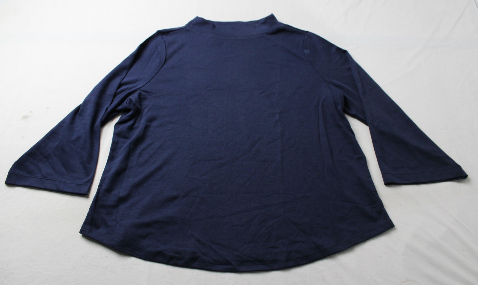 Martha Stewart Women’s Skylands Bracelet Sleeve Top AR8 Maritime Blue Size XL