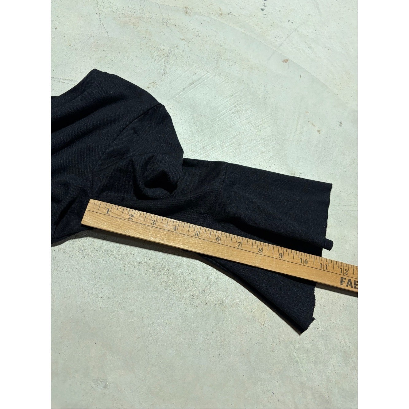 White crow Black Bell Sleeve Top medium