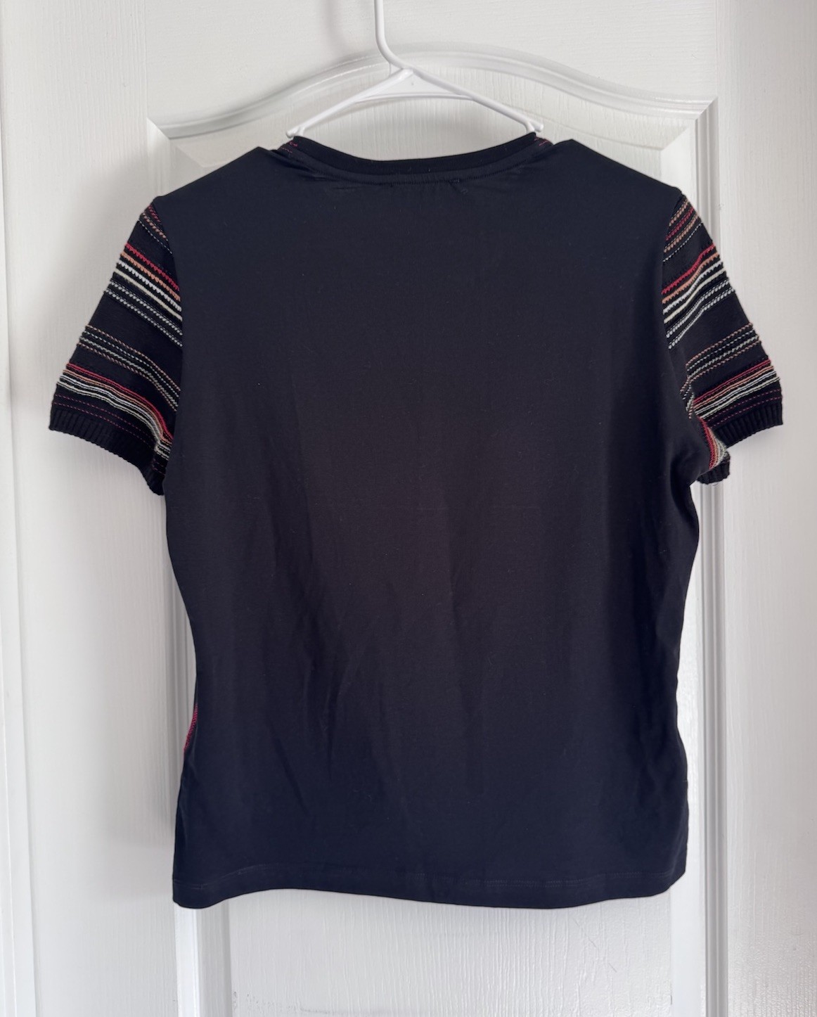 Desigual graphic print Tee shirt L Multi Art Black Artsy
