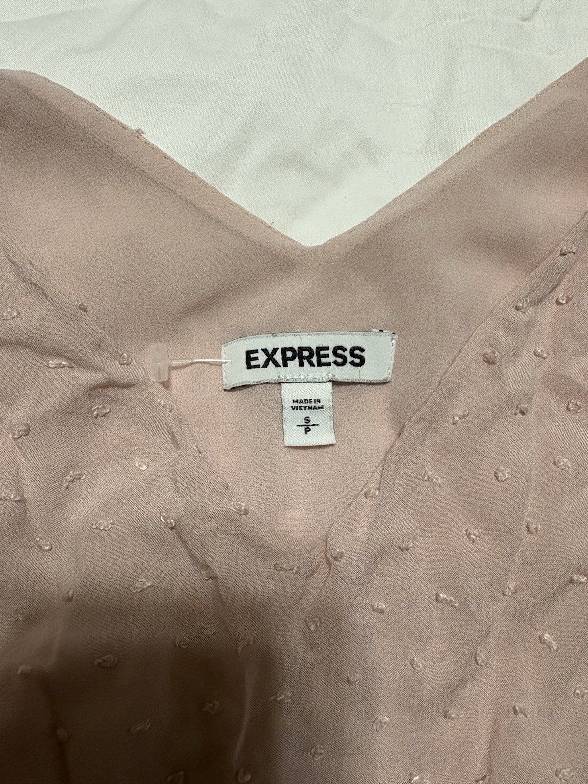 Express Y2K Swiss Dot Babydoll Tank S