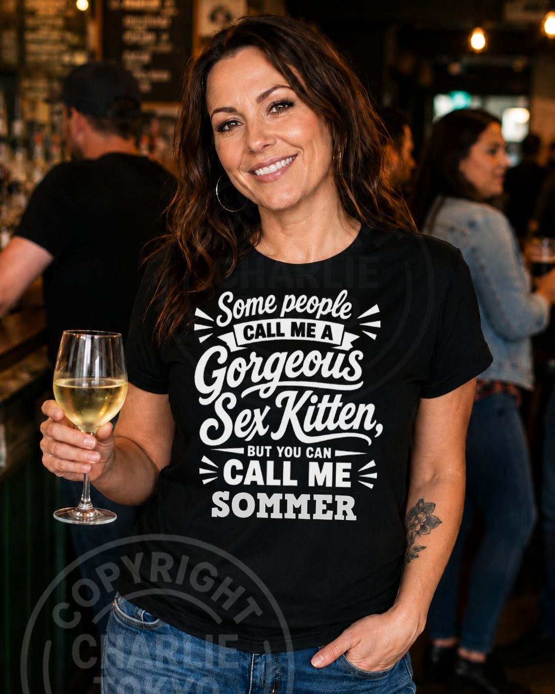 Sommer Women’s Black T-Shirt Funny Birthday Gift