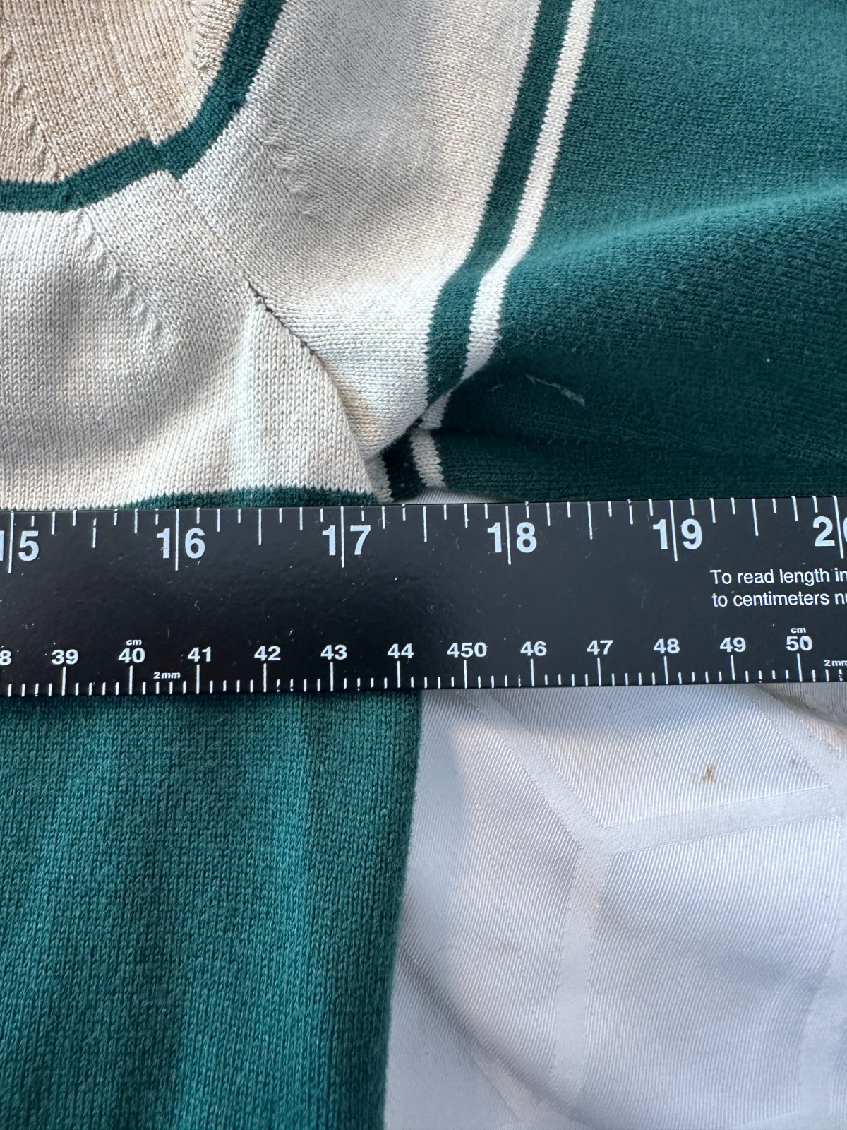 TOMMY HILFIGER SWEATER SWEATSHIRT GREEN WHITE BROWN SIZE S/P